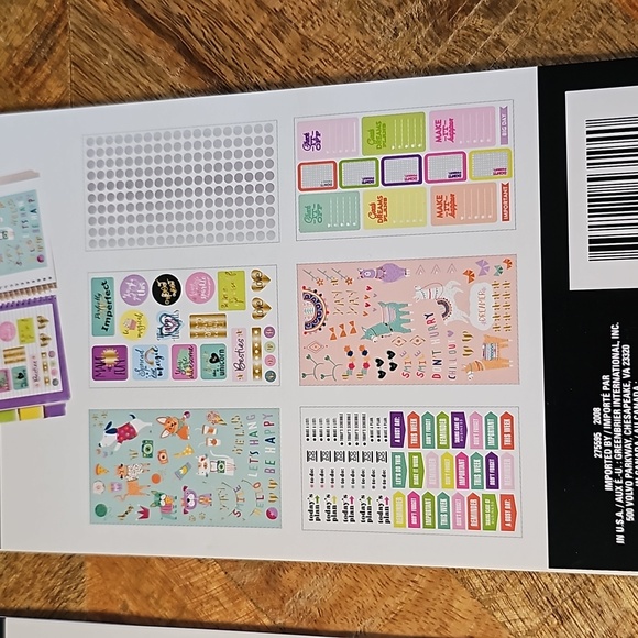 Let's Planner unicorn animal stickers books - Picture 6 of 7